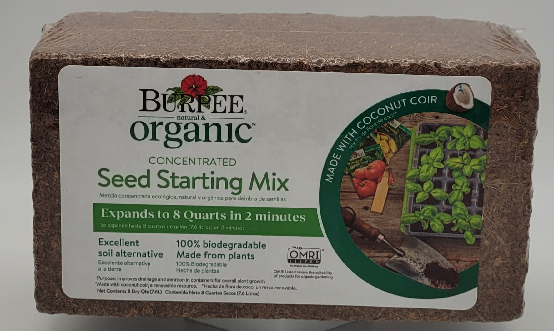 Burpee Organic Concentrated Seed Starting Mix (makes 8qt)