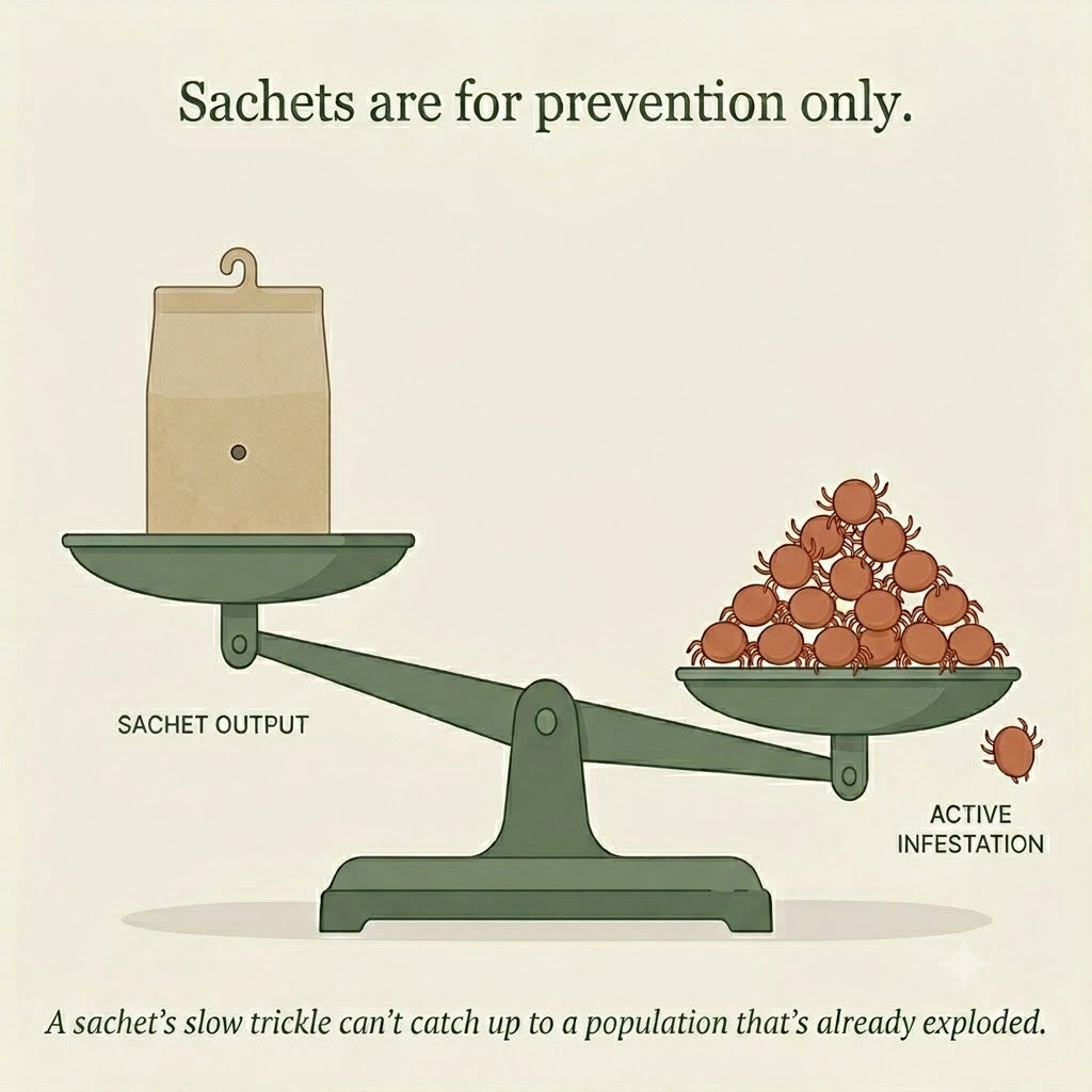 Amblyseius Andersoni Slow-Release Prevention Sachets