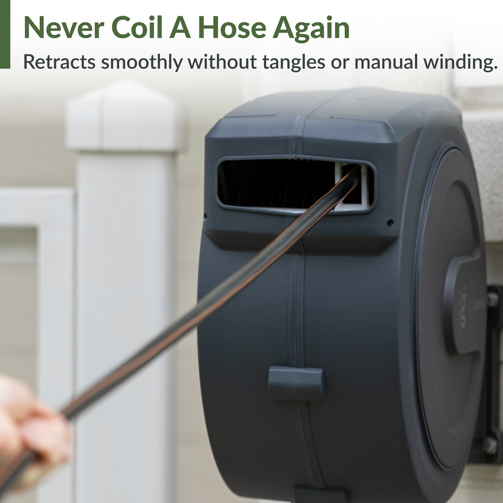Retractable Garden Hose Reel-5/8 in-115ft