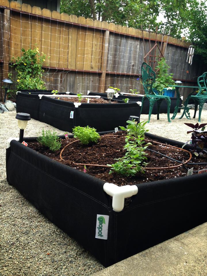 GeoPlanter Fabric Raised Beds