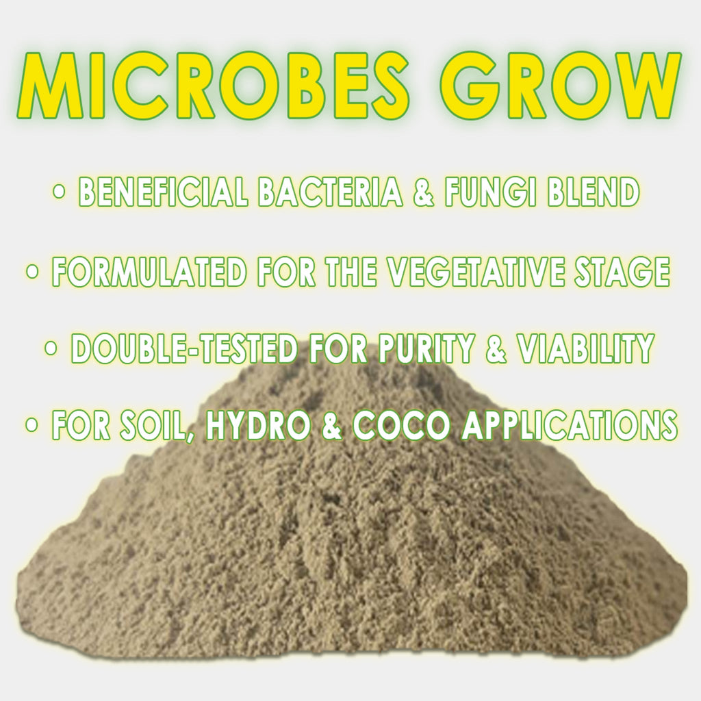 RAW Microbes Grow Stage | Beneficial Bacteria & Fungi | Root & Vegetative Support