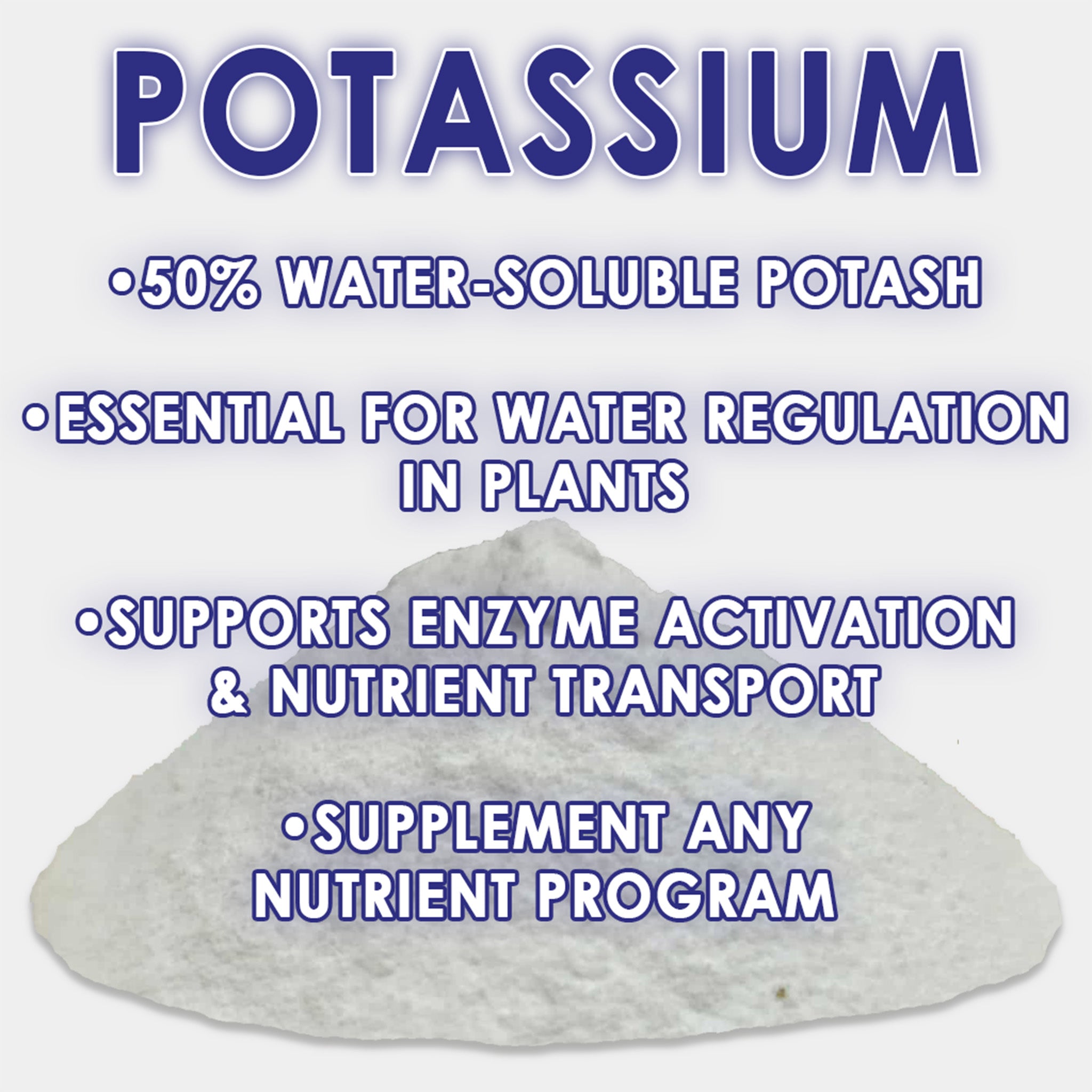 RAW Potassium | 50% Water-Soluble Potash | Potassium Sulfate Supplement