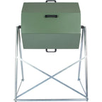 Jora Outdoor Compost Tumbler - Dual Chambers, Dual Doors & Galvanized Steel Construction - 33 Gallon Capacity - Rotating, Heat G