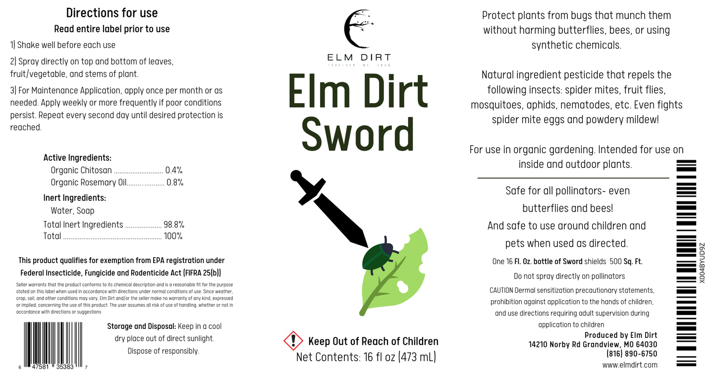 Elm Dirt Sword – Organic Plant Pest Spot Treatment