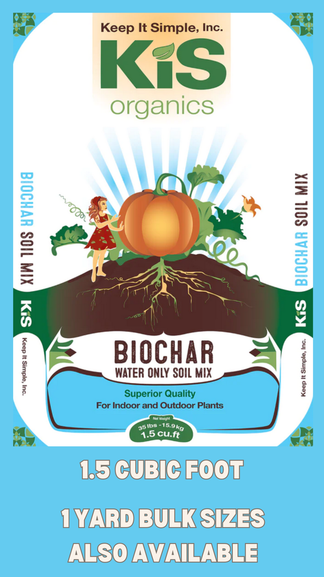 KIS Organics Biochar Soil Mix