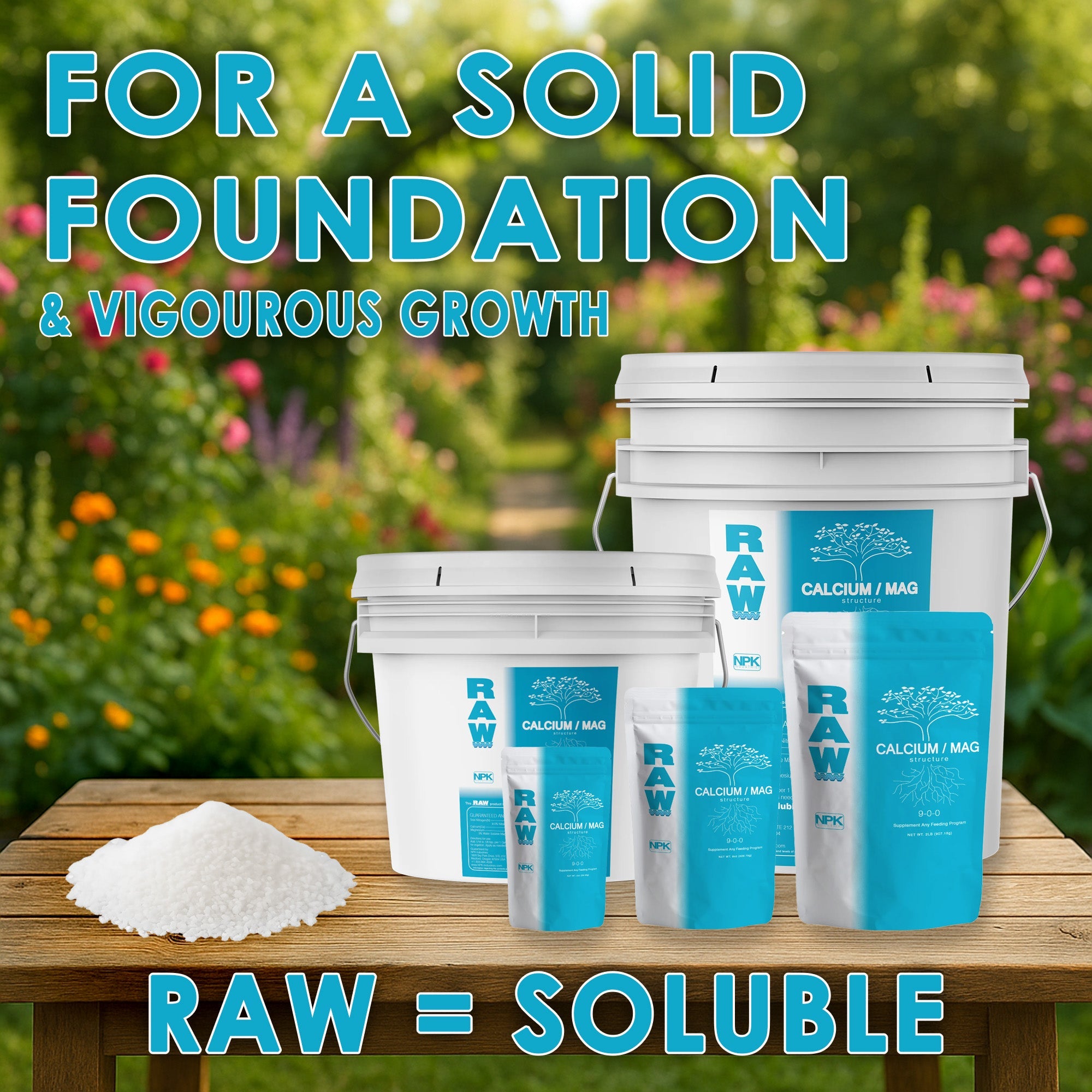 RAW Calcium/Mag | 15% Calcium + 3% Magnesium | Water-Soluble Supplement