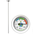 Compost Soil Tester Meter 20cm Measuring Probe Stainless Steel Thermometer Temperature Monitor for Garden Lawn Plant Pot Tools
